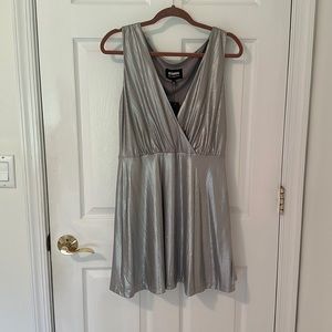 Brand new with tags! BB Dakota mini silver dress.